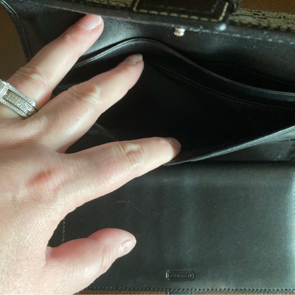 Authentic Coach Monogram Black wallet - Picture 7 of 13